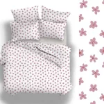 3 részes pamut-szatén ágyneműhuzat Blossom