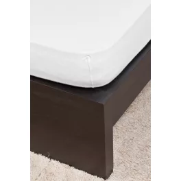 Jersey fehér lepedő 140-160x200 cm