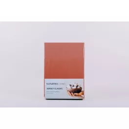 Jersey terracotta lepedő 90-100x200 cm
