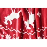 Naturtex pléd sherpa 130x170 cm szarvas fehér-bordó 