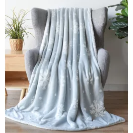 Naturtex pléd sherpa 150x200 cm hópehely szürke-fehér 