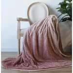 Naturtex sherpa design kétoldalas pléd - Ombre Coral 150x200 cm