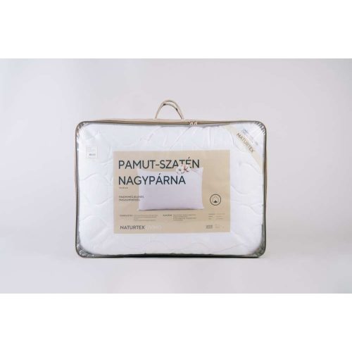 Szatén-pamut párna 70x90 cm
