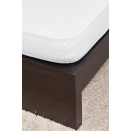 Jersey fehér lepedő 80-100x200 cm