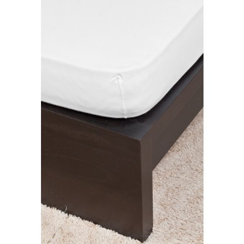Jersey fehér lepedő 140-160x200 cm
