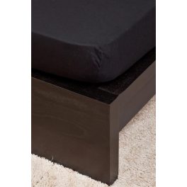 Jersey lepedő fekete 180-200x200cm