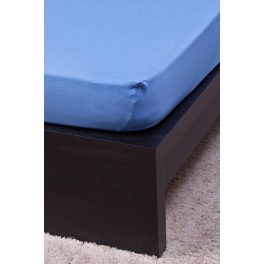 Jersey lepedő középkék 180-200x200cm