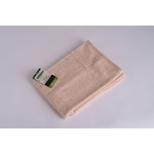 Bamboo púder rózsaszín törölköző 50x100 cm