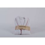 Velúr fehér fürdőköntös M Mályva paszpóllal