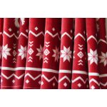 Naturtex pléd sherpa 130x170 cm szarvas fehér-bordó 