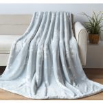 Naturtex pléd sherpa 130x170 cm hópehely szürke-fehér