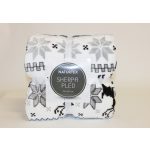 Naturtex pléd sherpa 150x200 cm szarvas kék-fehér-szürke