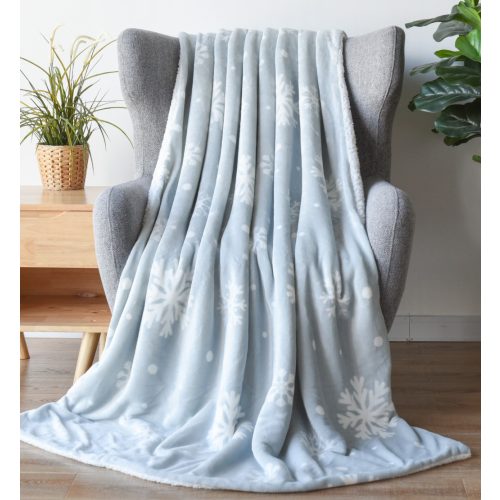 Naturtex pléd sherpa 150x200 cm hópehely szürke-fehér 