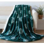 Naturtex pléd sherpa 150x200 cm zöld-fehér leveles 