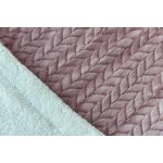 Naturtex sherpa design kétoldalas pléd - Ombre Coral 150x200 cm