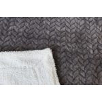 Naturtex sherpa design kétoldalas pléd - Ombre Grey 150x200 cm