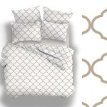 3 részes pamut-szatén ágyneműhuzat Desert