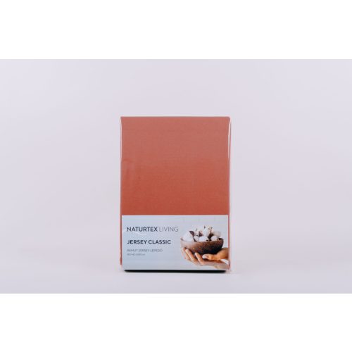 Jersey terracotta lepedő 80-100x200 cm