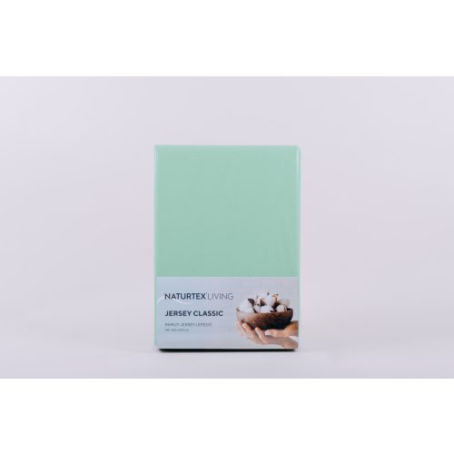 Jersey teal lepedő 140-160x200 cm