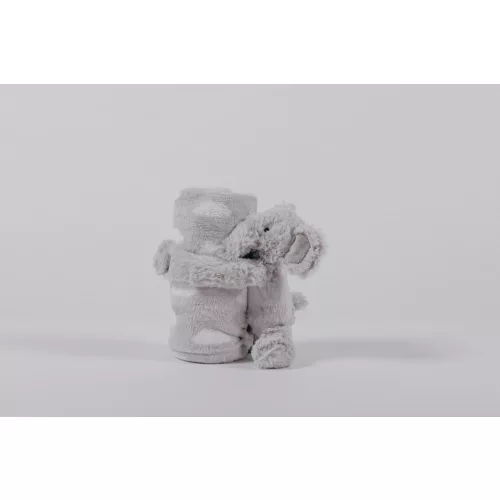 Baba pléd plüss szürke elefánttal