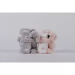 Baba pléd plüss szürke elefánttal